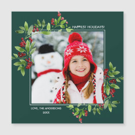 最も幸せな休日。カスタム磁気フォトカード