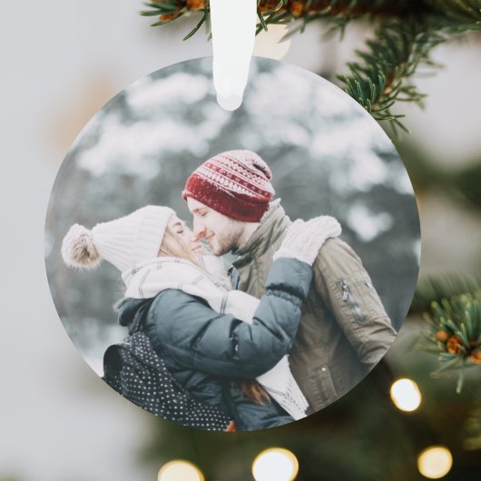 最も幸せな休日 |クリスマススタイリッシュのミニマル オーナメント