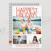 最も幸せな休日、レッド シーズンカード (正面/裏面)