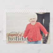 最も幸せな休日 |休日のフォトグリーティング シーズンカード (正面/裏面)