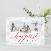 最も幸せな休日 |写真コラージュカード シーズンカード (スタンド正面)