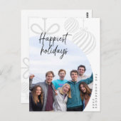 最も幸せな休日,家族写真,季節の挨拶 ポストカード (正面/裏面)