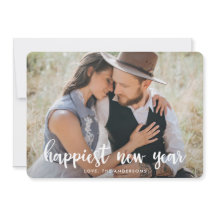 最も幸せな新年 |ホリデーフォトカード