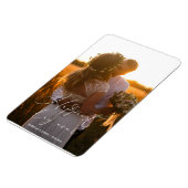 最も幸せな日エレガントの書結婚道 マグネット (左側)