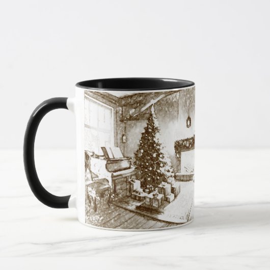 最も幸せな最高のクリスマス・ノスタルジア マグカップ (左)