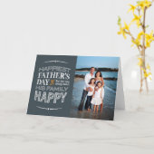 最も幸せな父の日! カード (黄色い花)