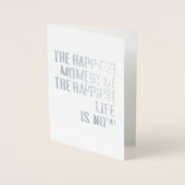 最も幸せな瞬間 箔カード (正面)