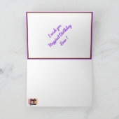 最も幸せな誕生日モチベーション カード (内部)