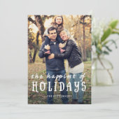 最も幸せ | 水玉模様モダンホリデーカード シーズンカード (スタンド正面)