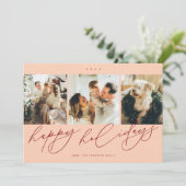 最も幸エレガントせな休日3家族写真 シーズンカード (スタンド正面)