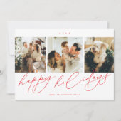 最も幸エレガントせな休日3家族写真 シーズンカード (正面)