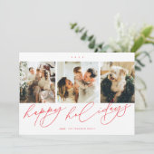 最も幸エレガントせな休日3家族写真 シーズンカード (スタンド正面)