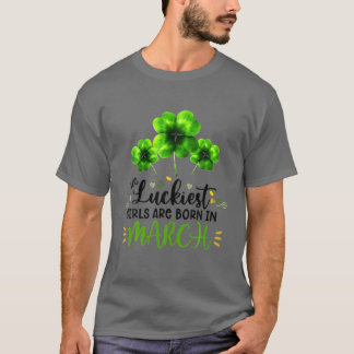 最も幸運な女の子は生まれ3月のSt patricksD Tシャツ