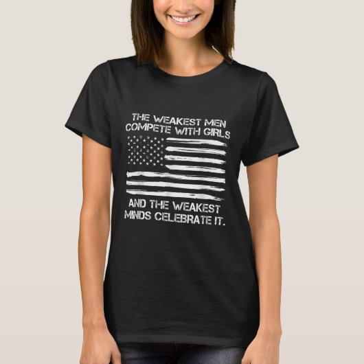 最も弱い男性が女の子と完全にトランプ2025 Tシャツ (正面)