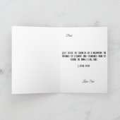 最も強い人物 父の日のカード カード (内部)