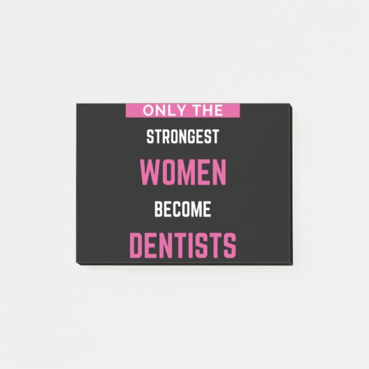 最も強い女性だけが歯科医になる ポストイット (正面)