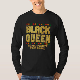 最も強力なチェスの黒人女王 アフリカ系アメリカ人 H Tシャツ