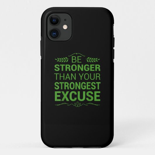 最も強力な口実ジムの動機おもしろいよりも強い Case-Mate iPhoneケース (裏面)