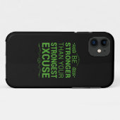 最も強力な口実ジムの動機おもしろいよりも強い Case-Mate iPhoneケース (裏面(横))