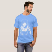 最も強力な然人のダークレトロ Tシャツ (正面フル)