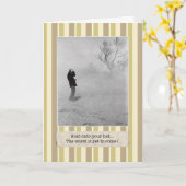 最も悪いのまだ来ることです! 憂鬱なバースデー・カード カード (黄色い花)