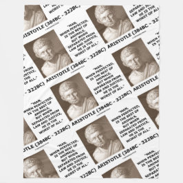 最も悪い動物の法律の正義のアリストテレスの人のベスト フリースブランケット