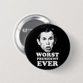 最も悪い大統領 缶バッジ (正面&裏面)