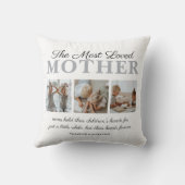 最も愛された母の写真 クッション (裏面)