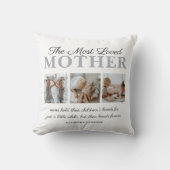 最も愛された母の写真 クッション (正面)