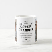 最も愛された祖母の写真 コーヒーマグカップ (中央)