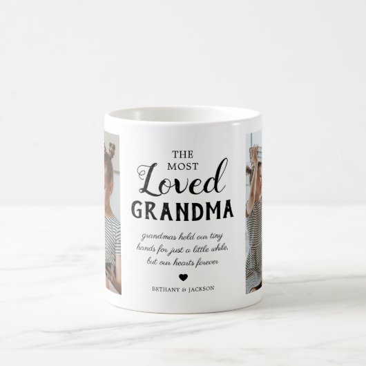 最も愛された祖母の写真 コーヒーマグカップ (中央)