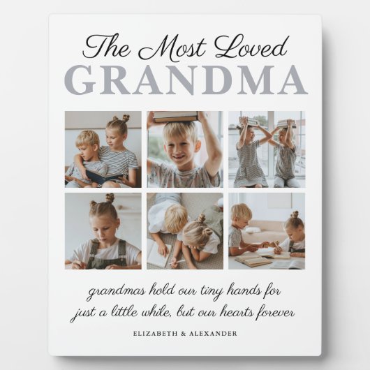 最も愛された祖母の写真 フォトプラーク (正面)
