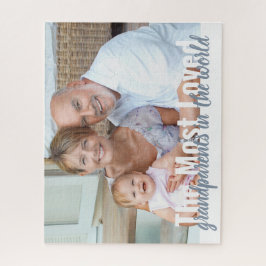 最も愛されている祖父母のパーソナライズされた写真 ジグソーパズル