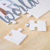 最も愛されている祖父母のパーソナライズされた写真 ジグソーパズル (側面)