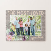 最も愛されるおばあちゃん素朴 – 水彩の花 ジグソーパズル (横)