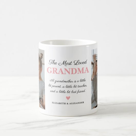 最も愛されるおばあちゃん2の写真 コーヒーマグカップ (中央)
