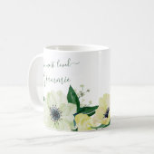 最も愛されるグラミーかわいらしワイルドバラハンターグリーン コーヒーマグカップ (正面左)