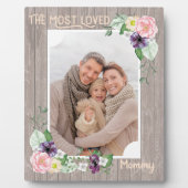 最も愛されるママ – 水素朴色のフローラ写真 フォトプラーク (正面)