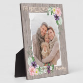 最も愛されるママ – 水素朴色のフローラ写真 フォトプラーク (側面)