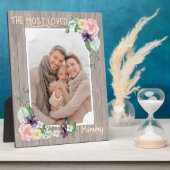 最も愛されるママ – 水素朴色のフローラ写真 フォトプラーク (側面)