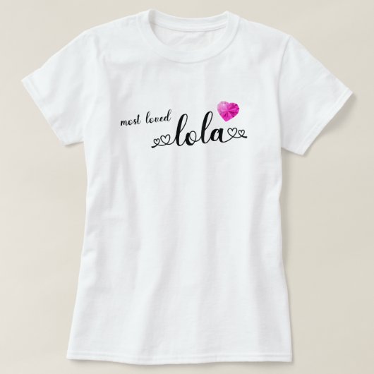 最も愛されるローラ Tシャツ (デザイン正面)