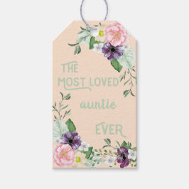 最も愛される叔母エバーフローラ野生のバラ桃 ギフトタグ