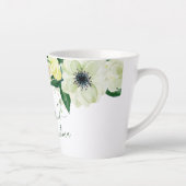 最も愛され素晴らした祖母のスクリプト&ワイルドバラ カフェラテマグ (右)