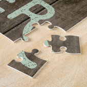 最も愛され素晴らした祖母のフローラ額縁写真 ジグソーパズル (側面)