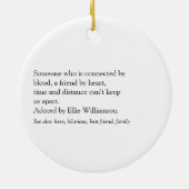 最も愛する従兄弟の定義は楽しい セラミックオーナメント (裏面)