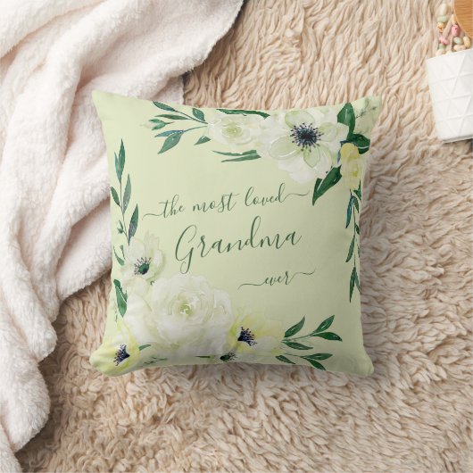 最も愛のおばあちゃん永遠に水の色ワイルドバラ クッション (ブランケット)