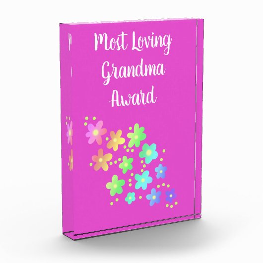 最も愛のおばあちゃん賞フローラフォトブロック フォトブロック (左)