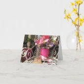 最も愛らしいエンドウの花の写真入りグリーティングカード カード (黄色い花)