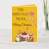 最も愛らしいノエル クラシック クリスマス グリーティング カード (正面)