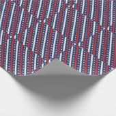 最も愛国的なアメリカ国旗 | 7月T日の4日 ラッピングペーパー (角)